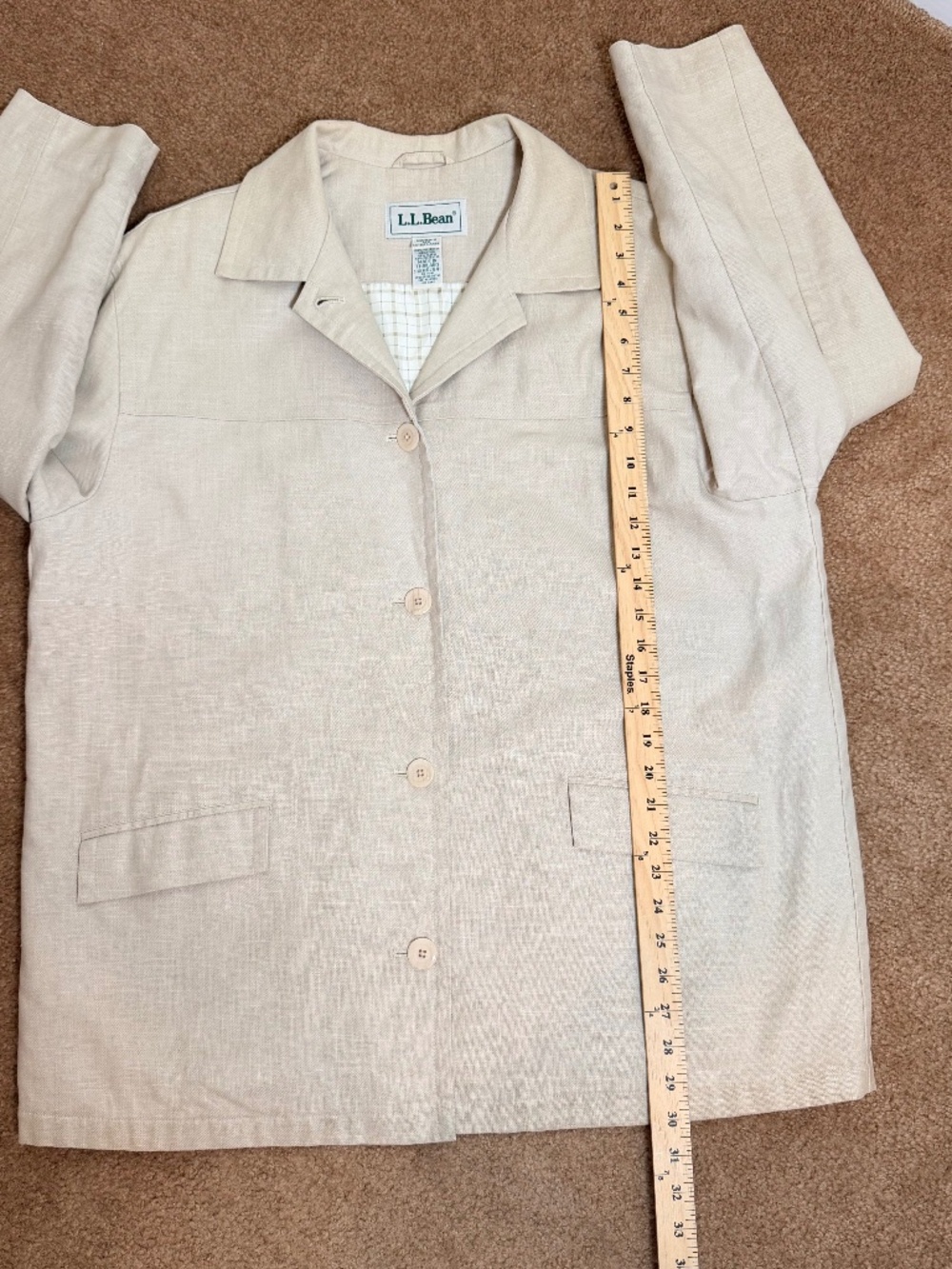 Vintage LLBean Linen Work Jacket Classic Lightly Insulated Workwear Outdoor Wear - Picture 8 of 11